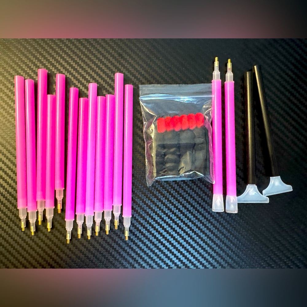 Pink and Black Pen for Painting Diamonds